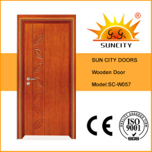 China Melhor venda folheado porta de madeira maciça (SC-W057)
